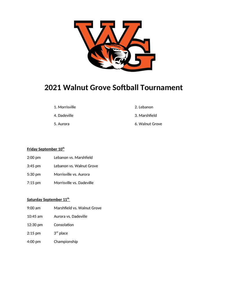 Softball tourn